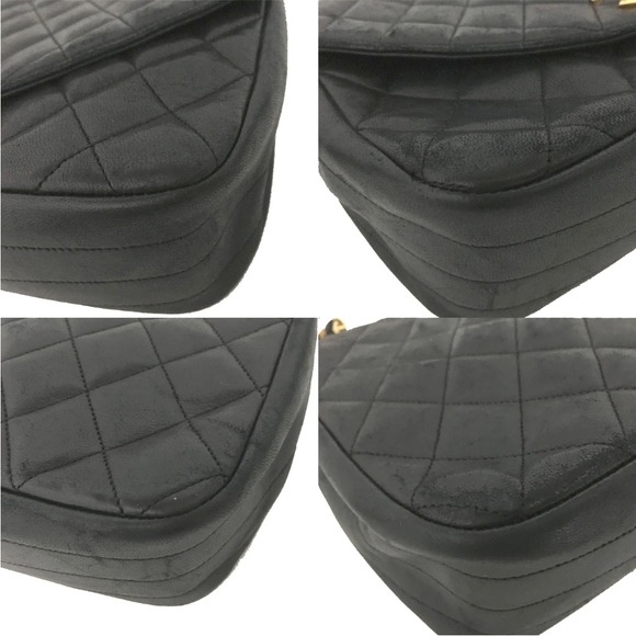 SOLD SOLD SOLD CHANEL Quilted Matelasse CC Logo Lambskin Chain Shoulder Bag - Picture 11 of 16